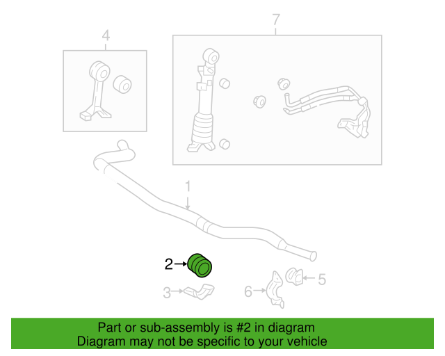 Pair - TOYOTA Stabilizer Bar Bushing - Toyota (48815-60360)